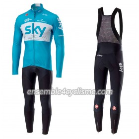 Tenue Maillot M/L + Collant à Bretelles 2018 Team Sky N002